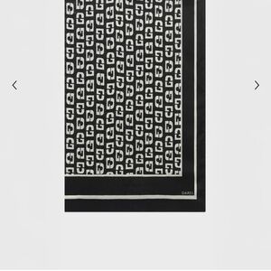 Silk monogrammed square scarf - RIA